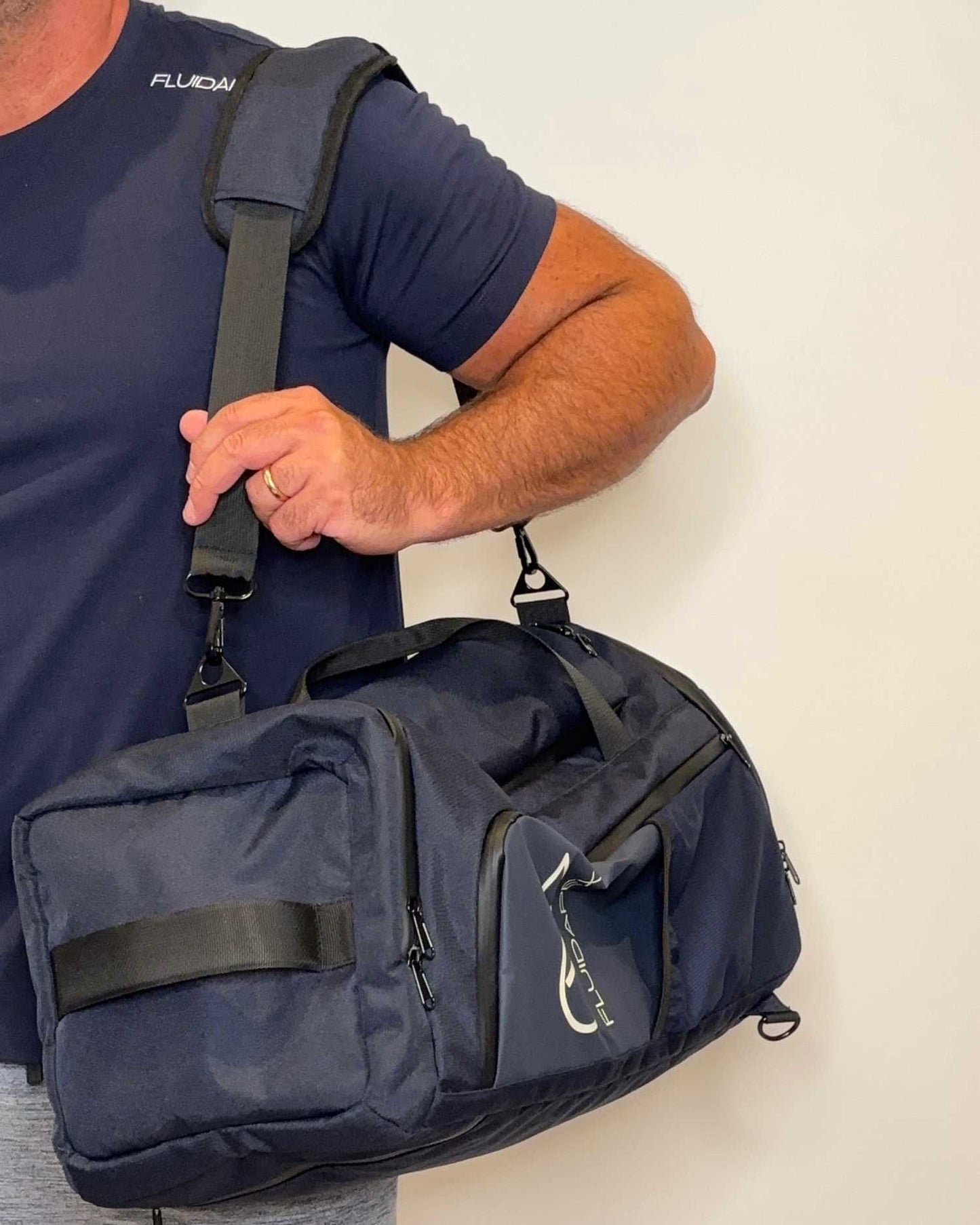 Fluidapex Tactical Men's Gym Bag - 6 Compartments, 3 Carry Styles