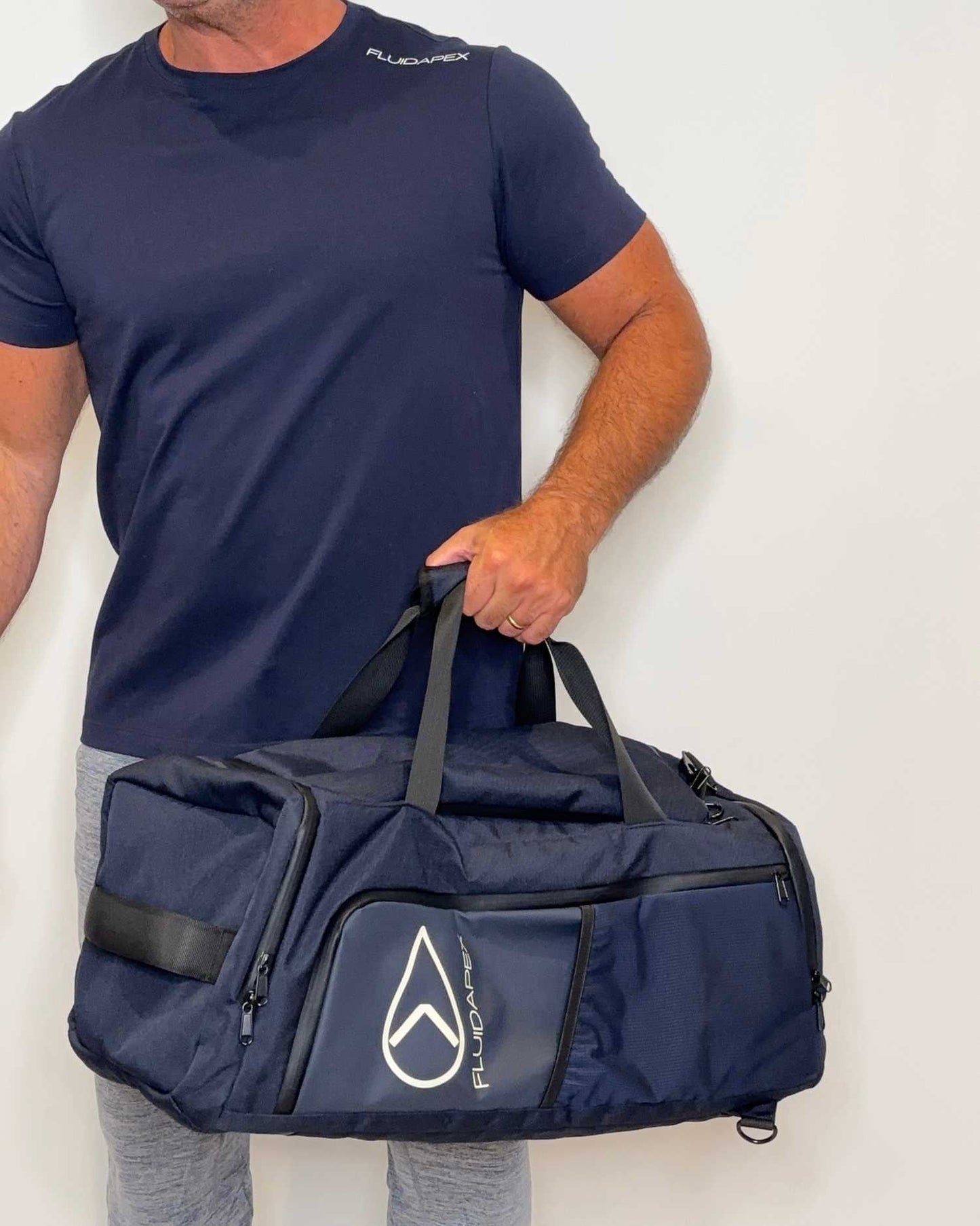 Fluidapex Tactical Men's Gym Bag - 6 Compartments, 3 Carry Styles