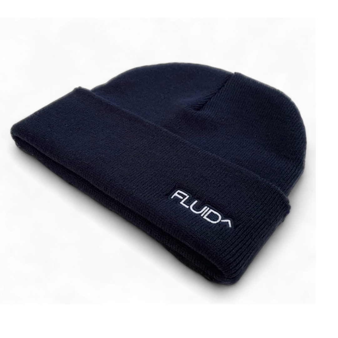 Navy Acrylic Yarn Beanie