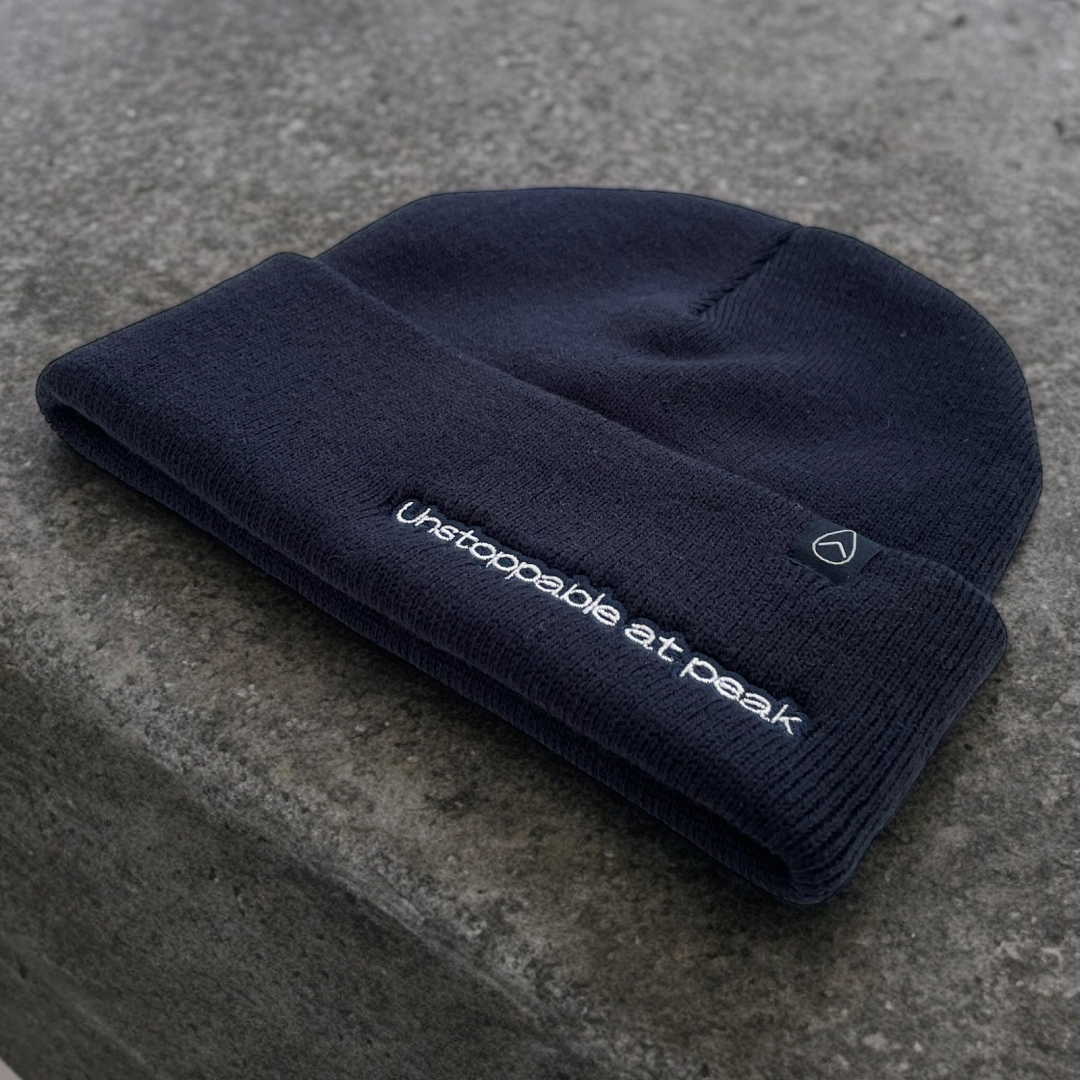 Navy Acrylic Yarn Beanie