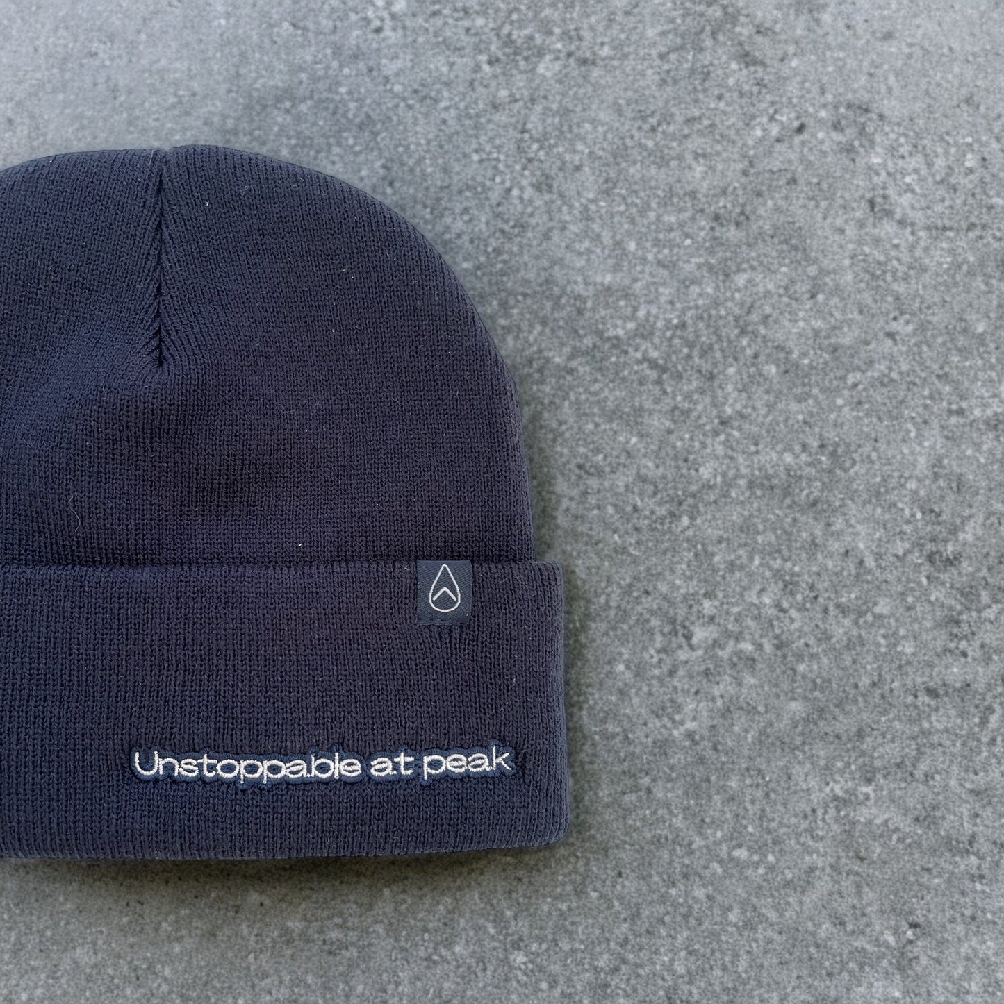Navy Acrylic Yarn Beanie