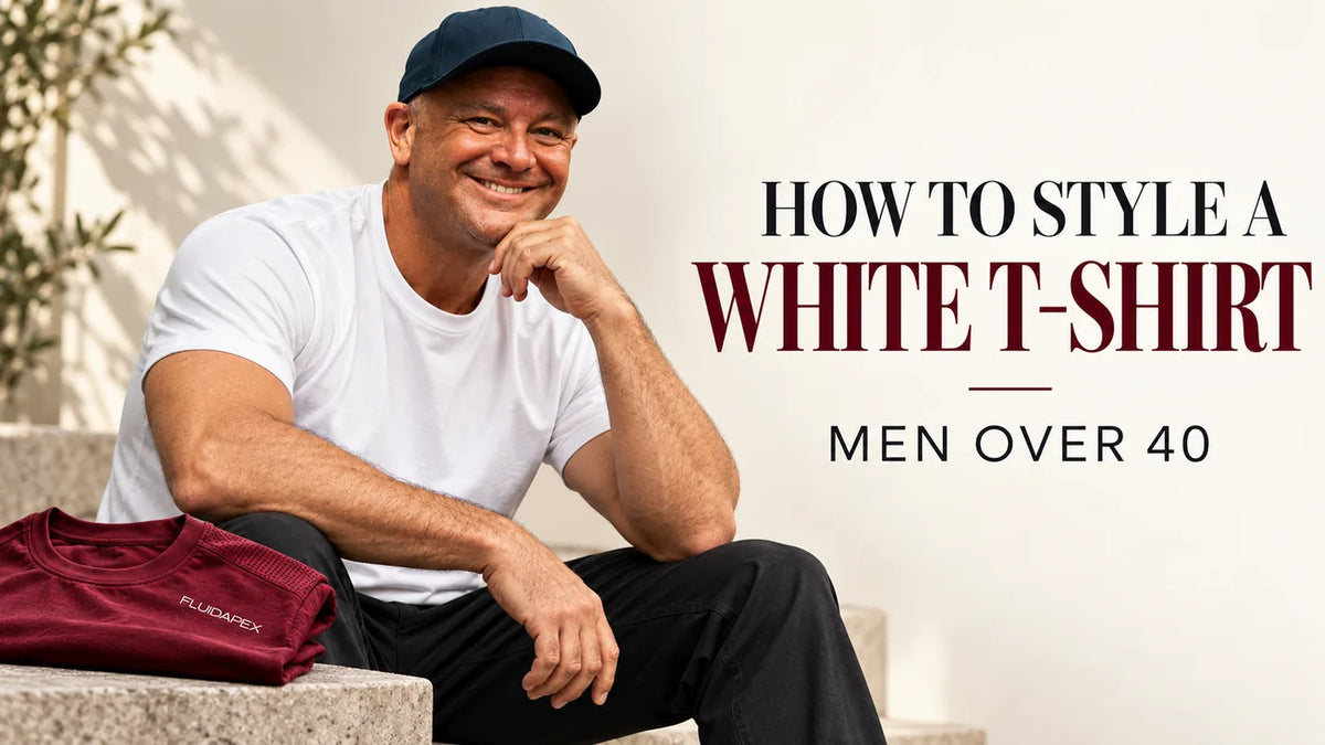 How to Style a White T-Shirt for Men Over 40