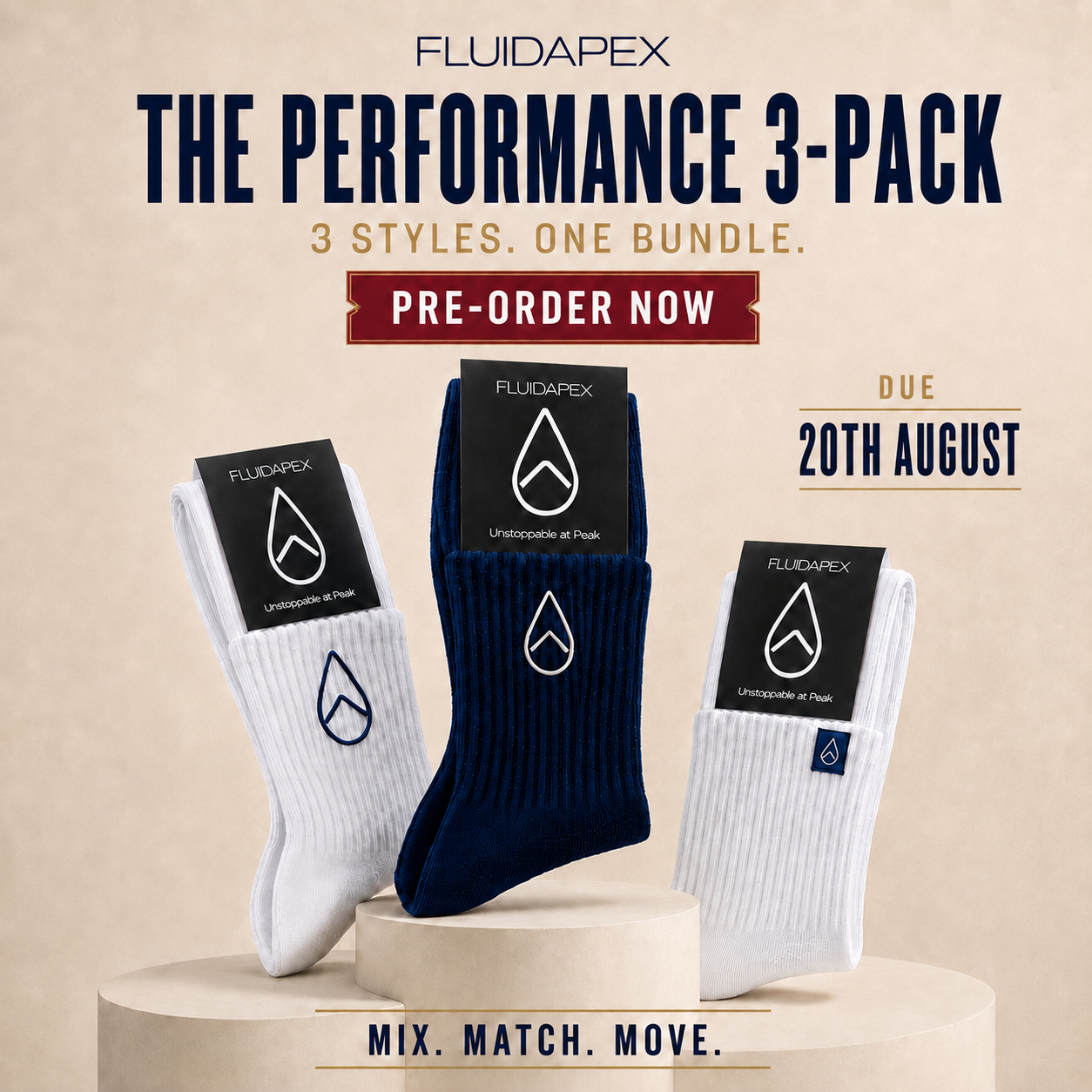 3 Style Crew Sock 3PK 11-13