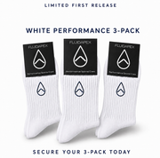 White Crew Logo Sock 3pk