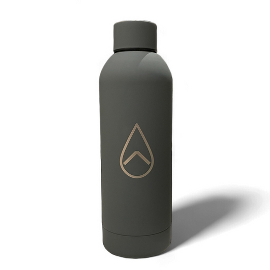 Soft Grey Stainless Steel Drink Bottle