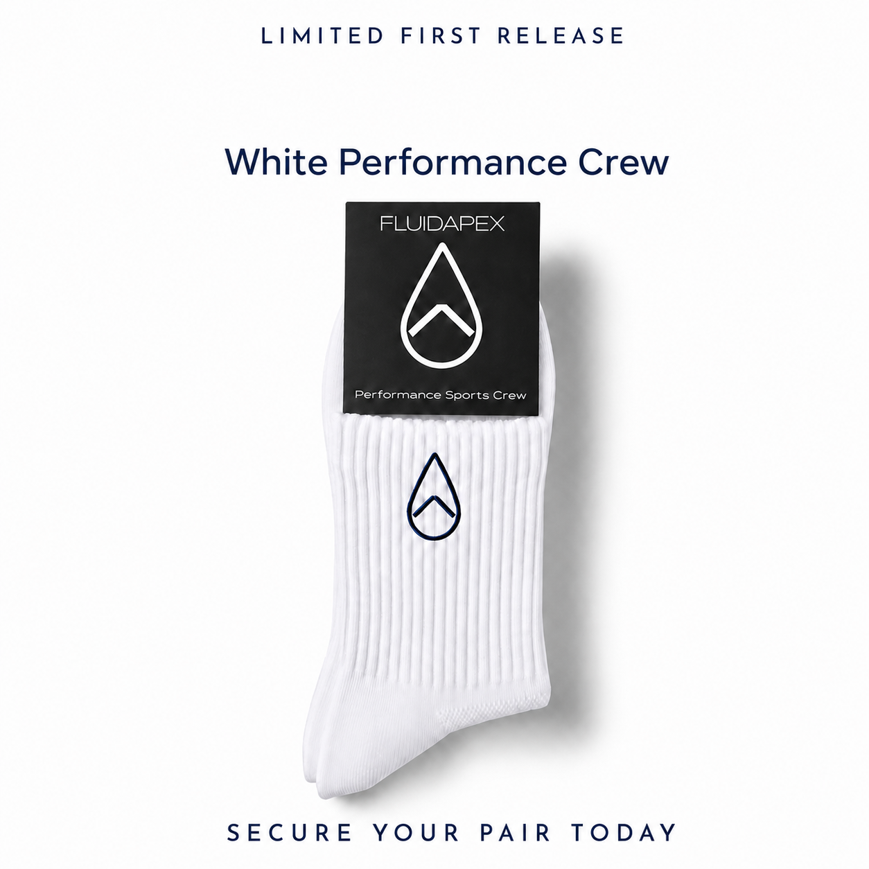 White Crew Label Sock 1pk