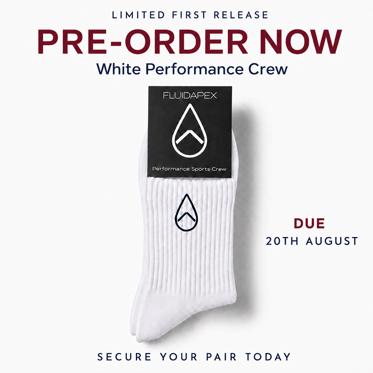 1 Performance Crew Sock :Size 7-10