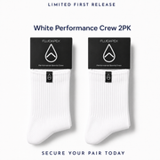 White Crew Label Sock 2pk