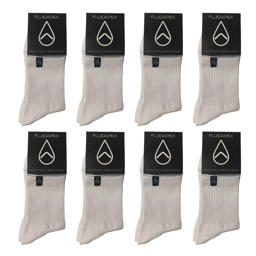 8 Pack Performance Crew Sock