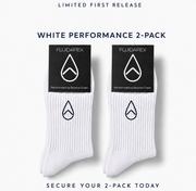 White Crew Logo Sock 2pk