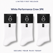 White Crew Label Sock 3pk