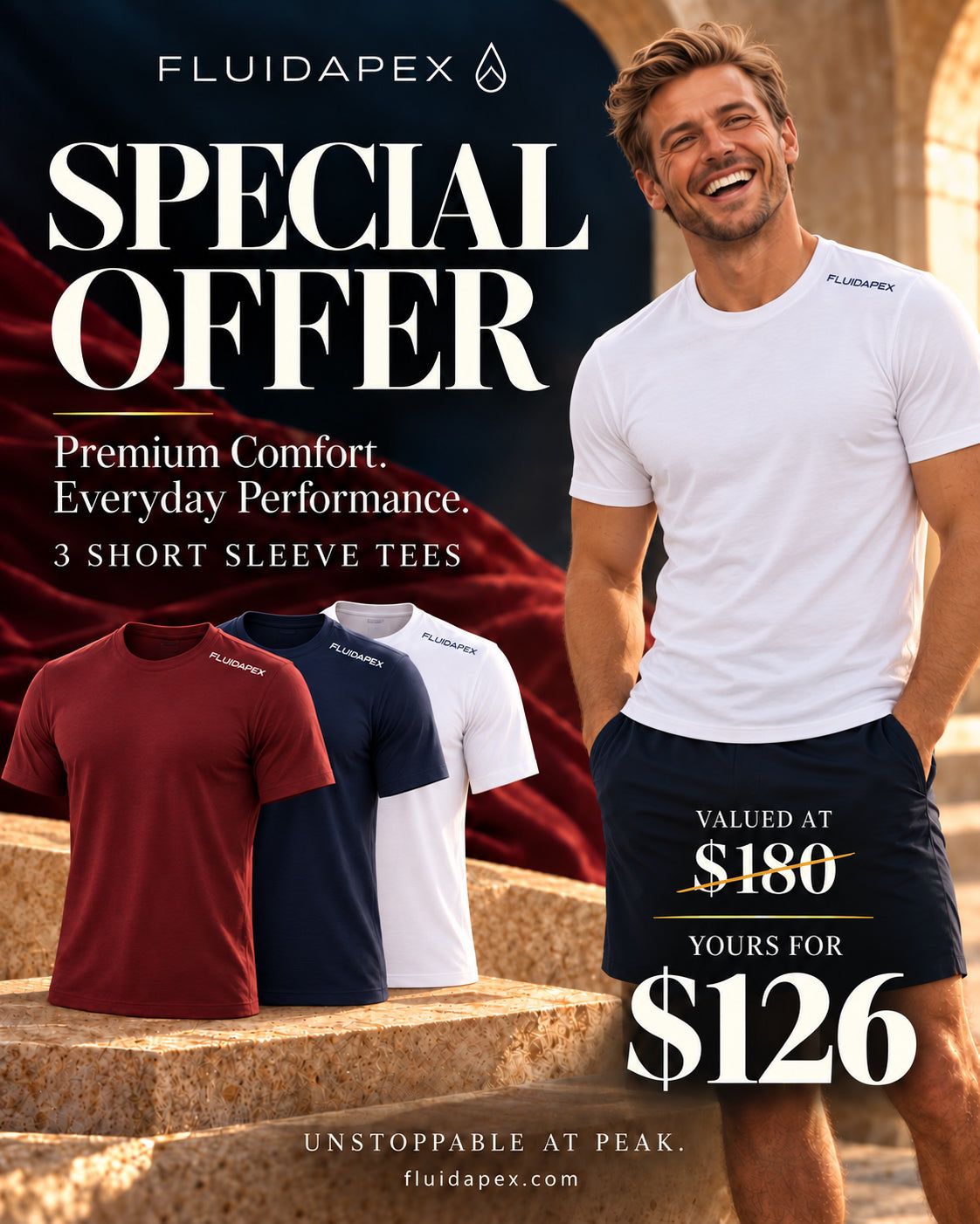 The Peak 3 Colour Bundle -Buy and Save -Short Sleeve