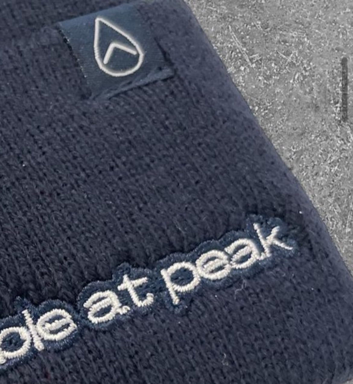 Navy Acrylic Yarn Beanie