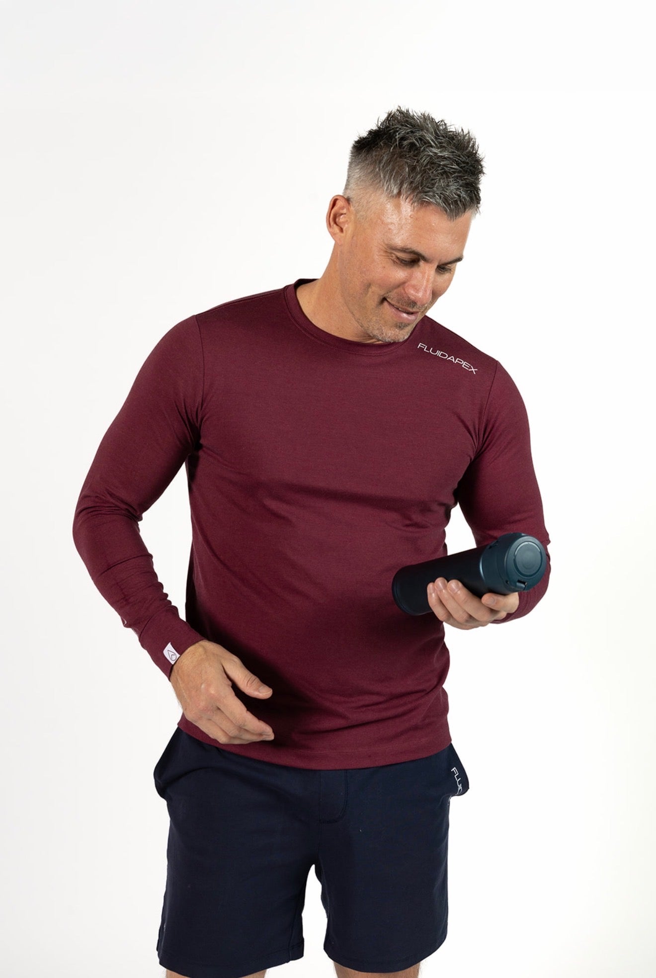 Long Sleeve Tee- Summit Maroon