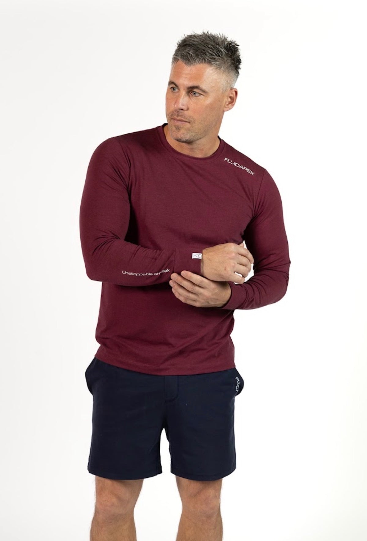 Long Sleeve Tee- Summit Maroon