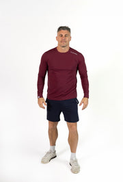 Long Sleeve Tee- Summit Maroon