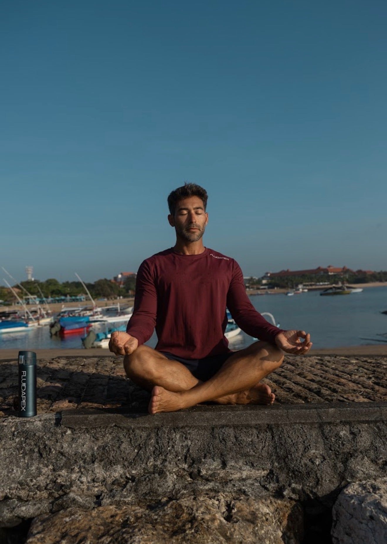 Long Sleeve Tee- Summit Maroon