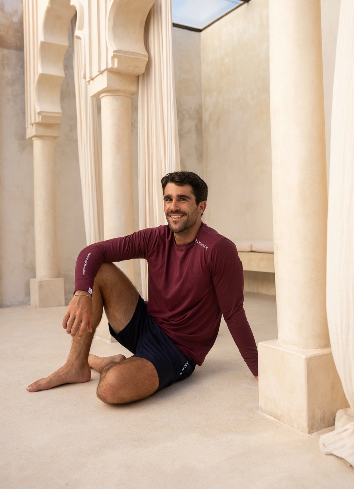 Long Sleeve Tee- Summit Maroon