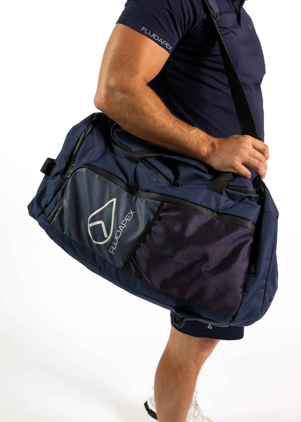 Fluidapex Tactical Men's Gym Bag - 6 Compartments, 3 Carry Styles