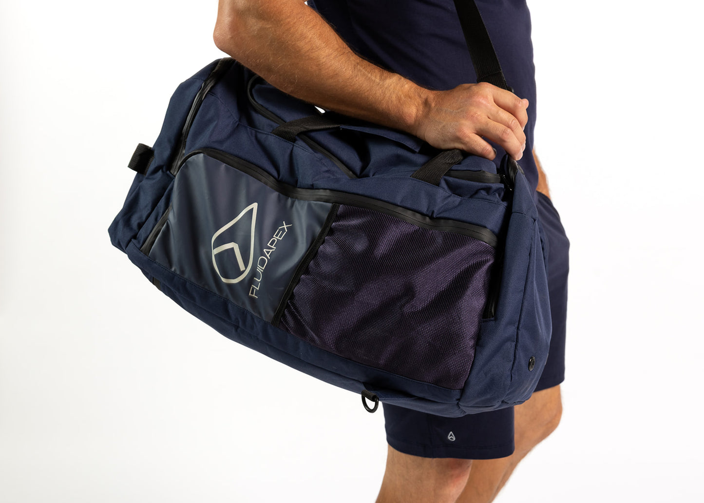 Fluidapex Tactical Men's Gym Bag - 6 Compartments, 3 Carry Styles