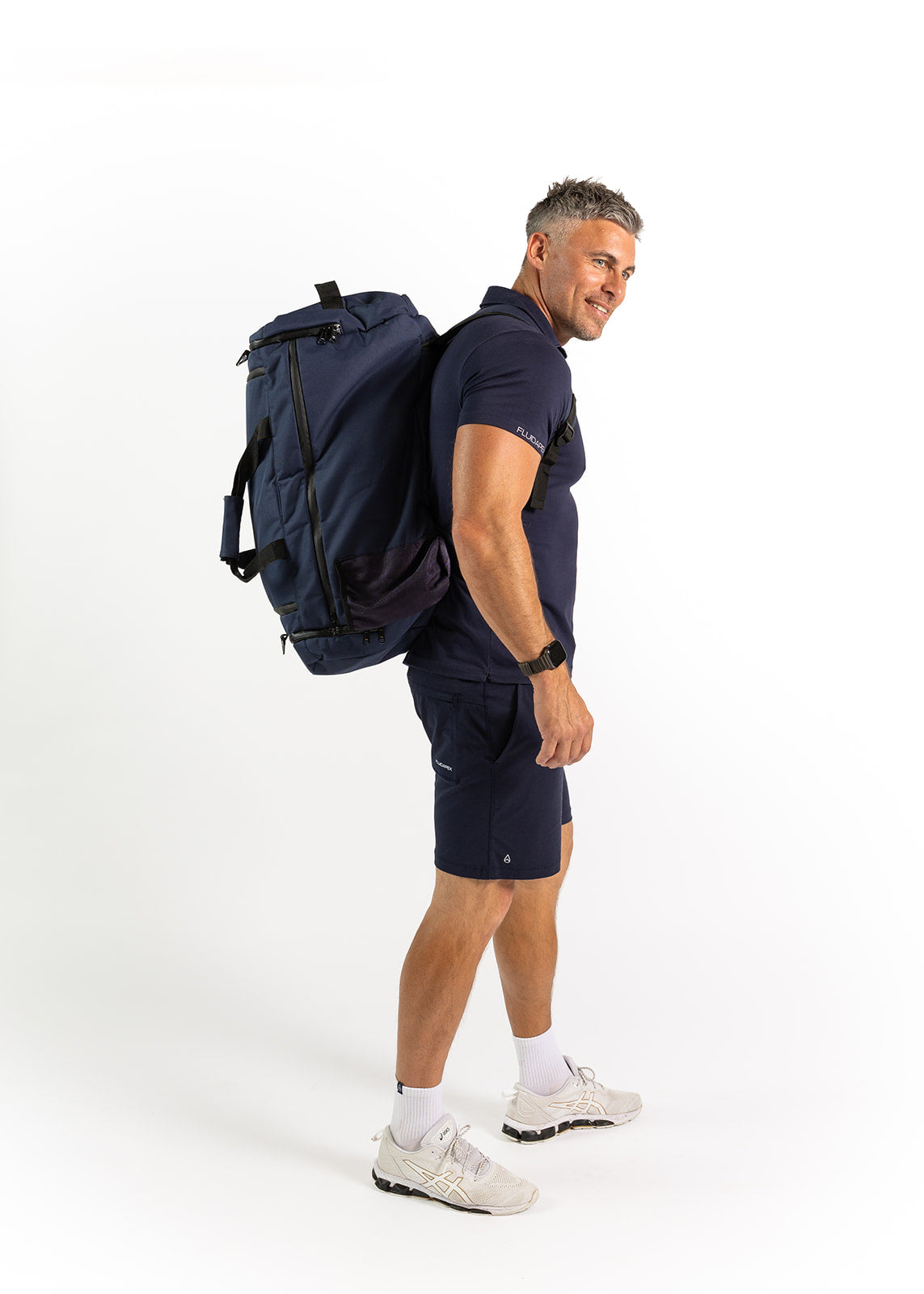 Fluidapex Tactical Men's Gym Bag - 6 Compartments, 3 Carry Styles