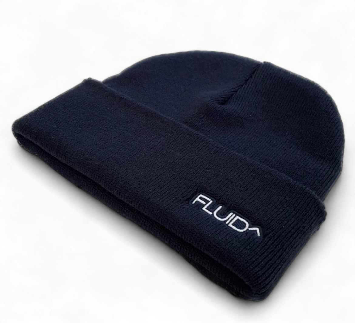 Navy Acrylic Yarn  Beanie