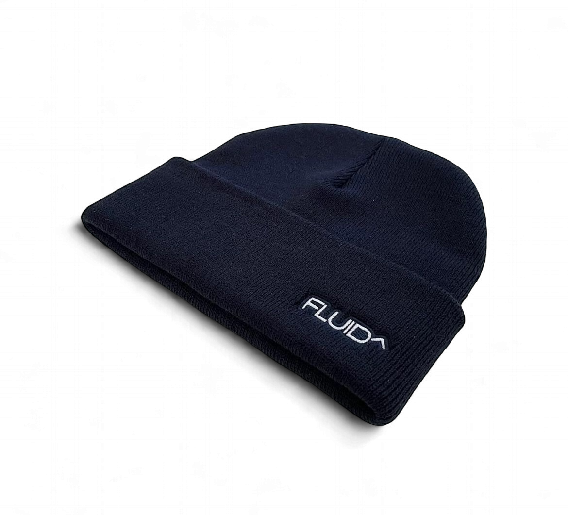 Navy Acrylic Yarn Beanie