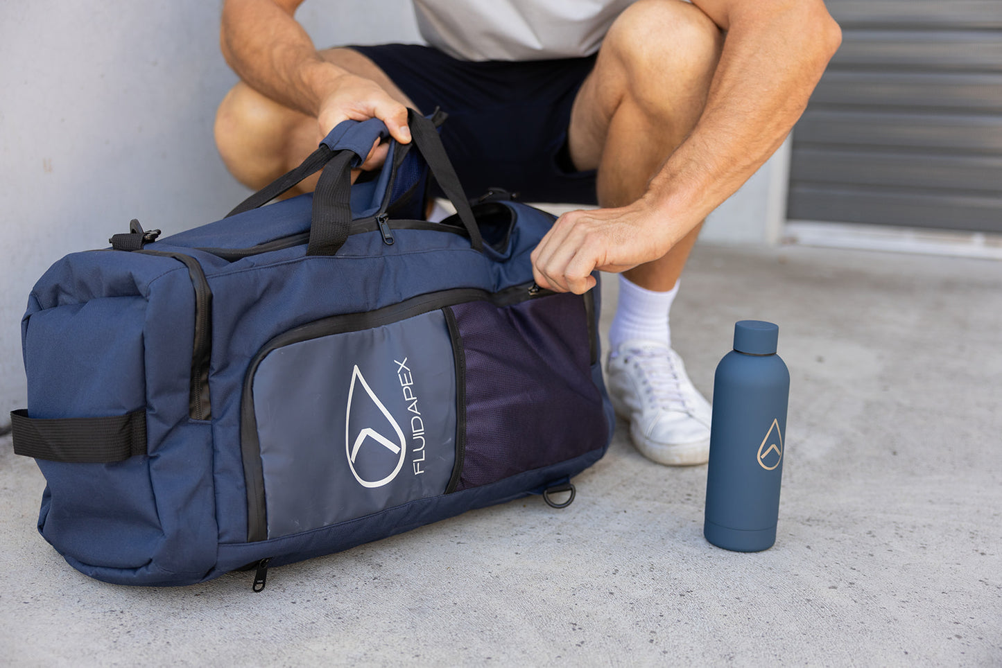 Fluidapex Tactical Men's Gym Bag - 6 Compartments, 3 Carry Styles