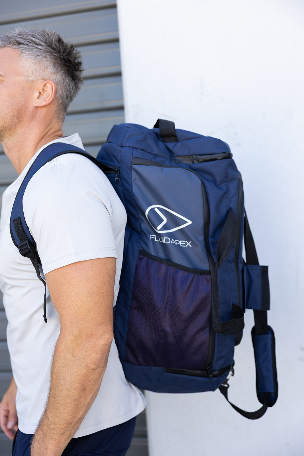 Fluidapex Tactical Men's Gym Bag - 6 Compartments, 3 Carry Styles